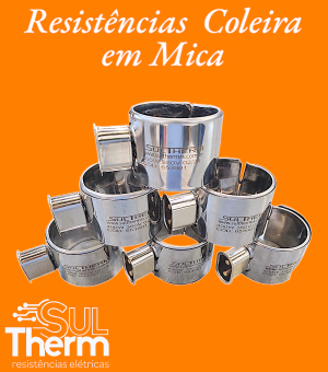  RESISTÊNCIA COLEIRA INOX / MICA COM CANECA