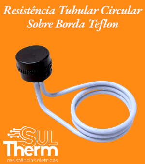 tubular circular sobre borda teflon